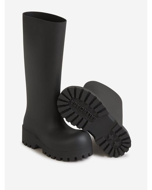 Balenciaga Black Bulldozer Rain Boots