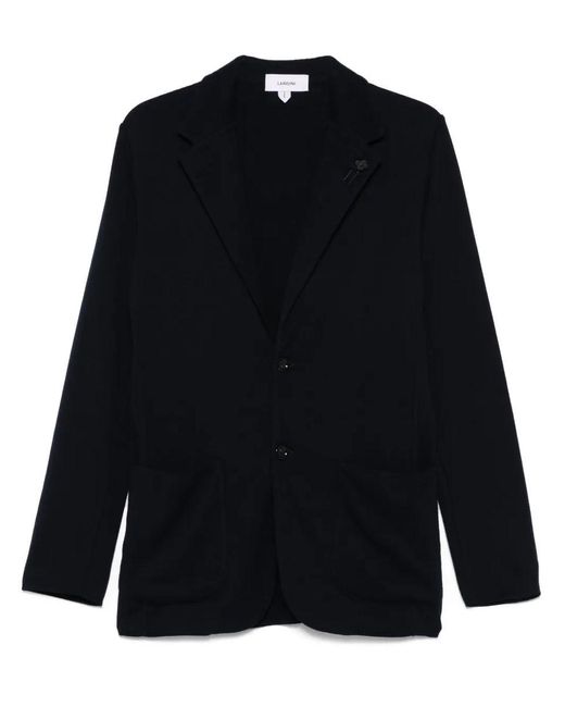 Lardini Black Knitted Blazer for men