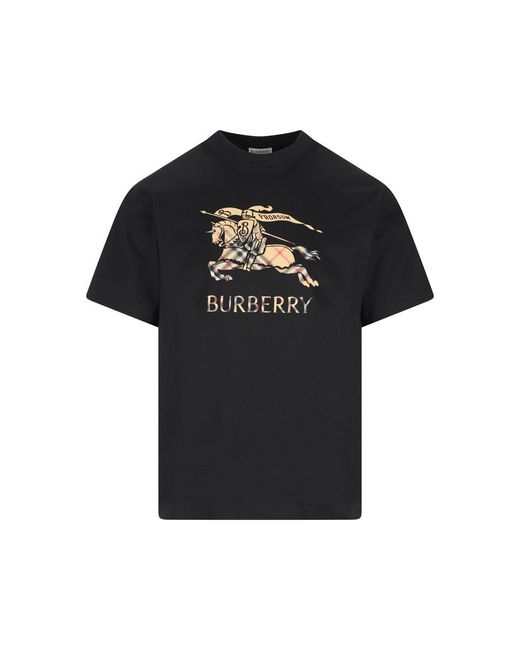 Burberry Black T-Shirt And Polo Shirt for men