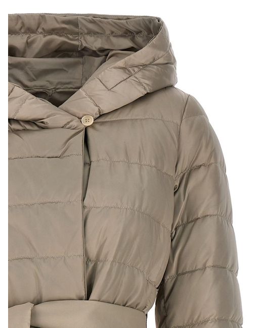 Max Mara Natural 'novef' Reversible Down Jacket