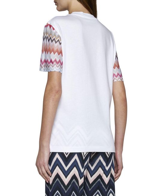 Missoni White T-shirts And Polos