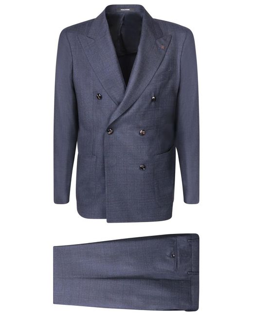 Tagliatore Blue Suits for men