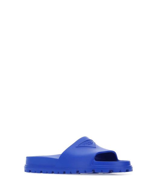 Prada Blue Slippers for men