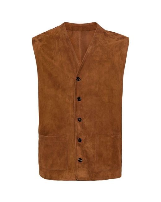 Tagliatore Brown Leather Jackets for men
