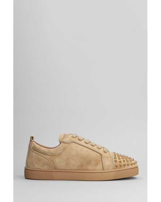 Christian Louboutin Natural Louis Junior Spikes Sneakers for men