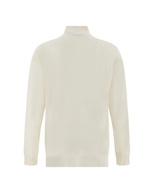 Prada White Roll-neck Sweater for men