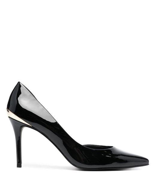 Just Cavalli 85mm Pointed Leather Pumps in Black | Lyst