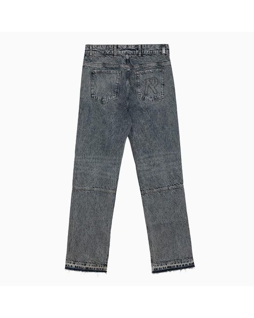 Represent Gray R2 Washed-Effect Denim Jeans for men