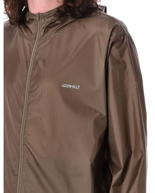 Gramicci Brown Packable Windbreaker Jacket for men