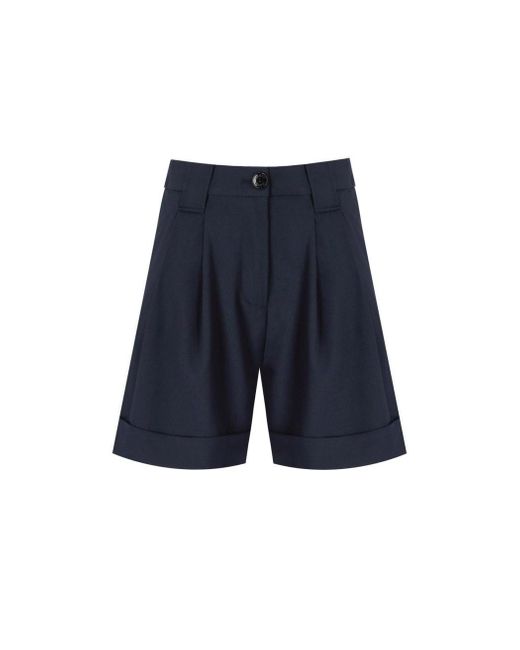 Ganni Blue Bermuda Shorts