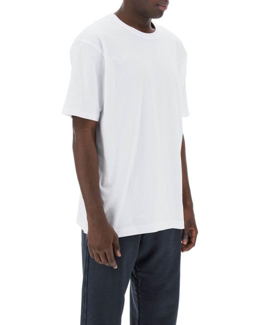 Dries Van Noten White Herr Oversized Classic T-Shirt for men