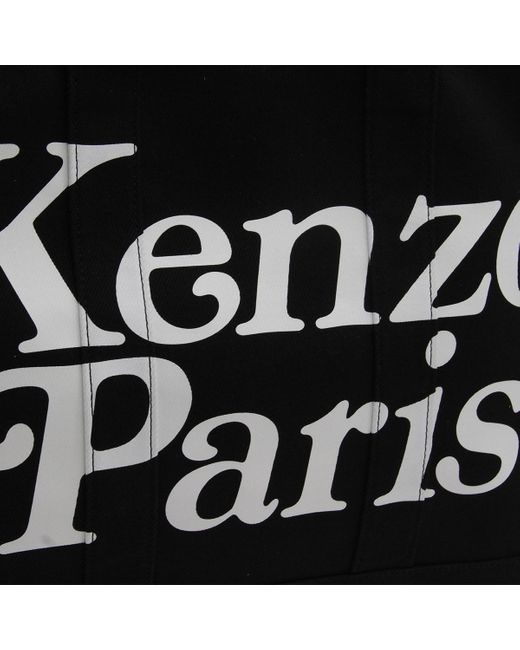 KENZO Black And Canvas Tote Bag