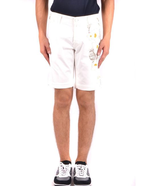 Jacob Cohen White Shorts for men