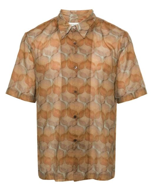 Dries Van Noten Brown Clasen Shirt for men