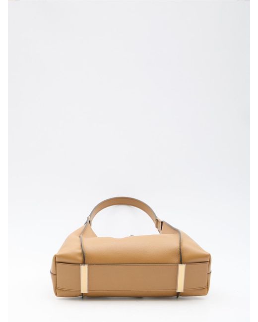 Tod's Natural T Timeless Hobo Small Bag