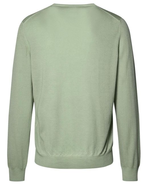 Gran Sasso Green Virgin Wool Sweater for men