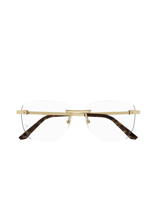 Cartier Eyeglasses in Metallic for Men Lyst