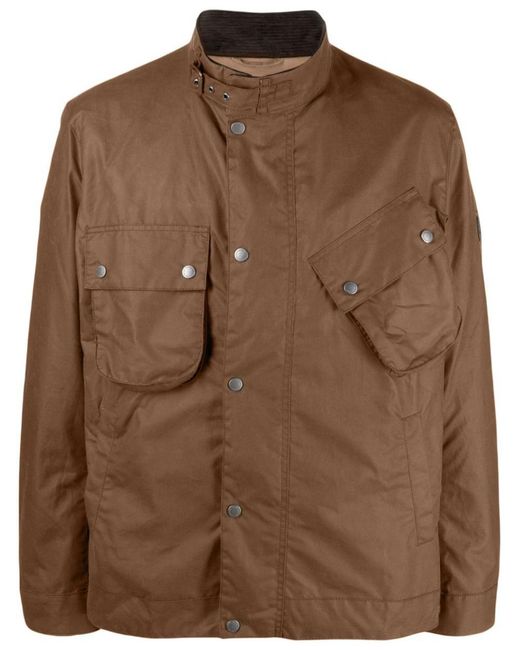 Barbour Brown Buckle-collar Cotton Lightweight Jacket for men