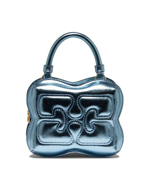 Ganni Blue "Small Butterfly" Handbag