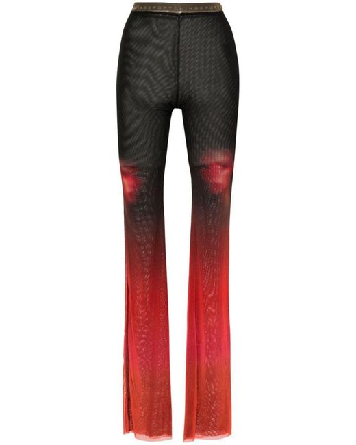 OTTOLINGER Red Fade Print Mesh Trousers