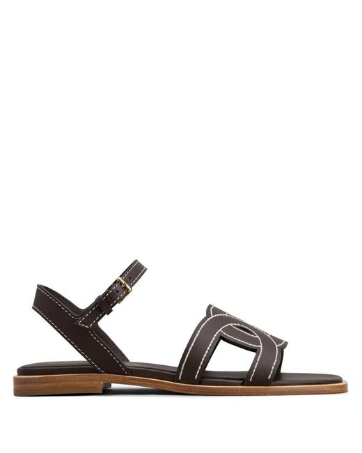 Tod's Brown Kate Leaher Sandals