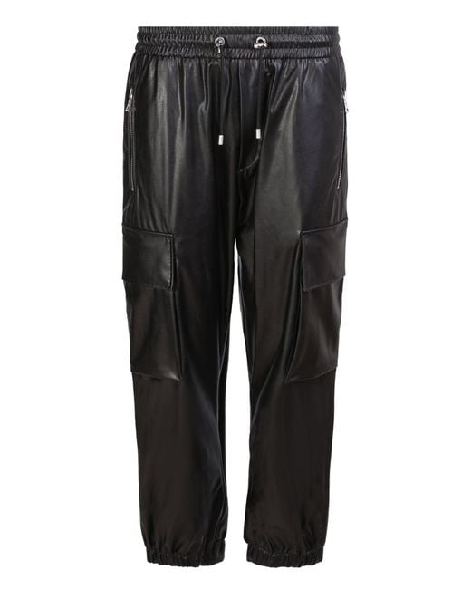 Balmain Faux Leather Cargo Pants. Made With Great Attention To Detail ...