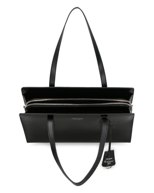 Prada Black Re-Edition 1995 Leather Handbag