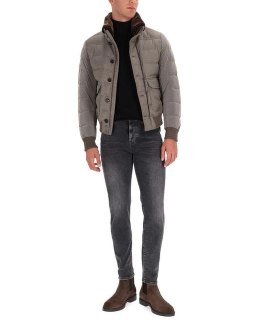 Moorer Gray "Fantoni-Osl" Jacket for men