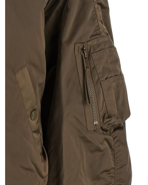 Isabel Marant Green 'Elisa' Jacket With Hood With Zip And One Zip Pocket On The Sleeve