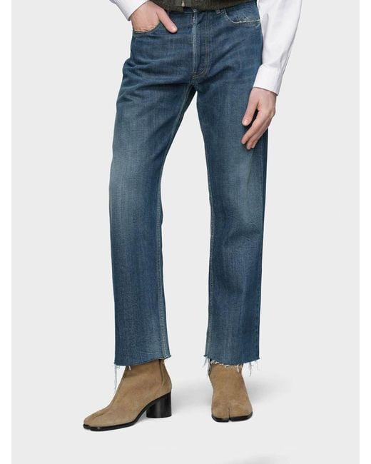Maison Margiela Blue Straight Jeans for men