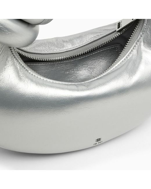 JW PEI Metallic Abacus Silver Handbag