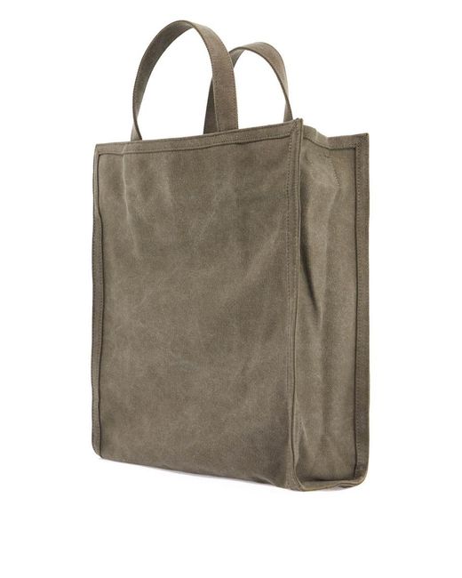 A.P.C. Brown Récupération Canvas Shopping Bag for men