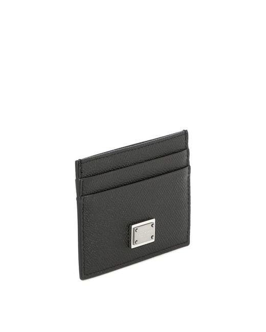 Dolce & Gabbana Black "Dauphine" Card Holder for men