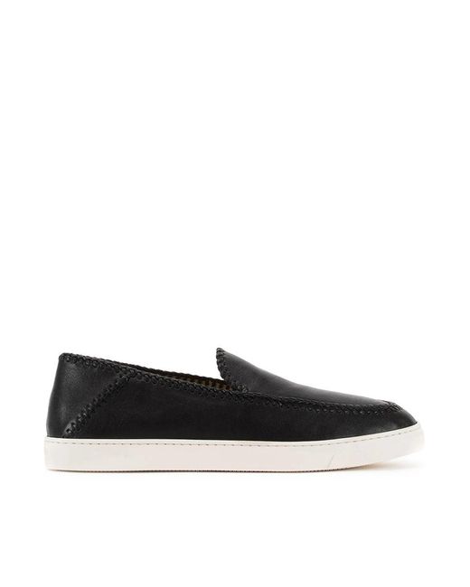 Giorgio Armani Black Loafers Shoes for men