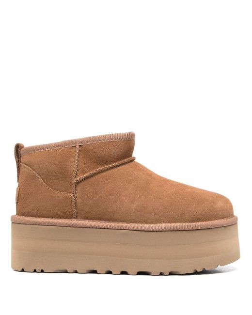 UGG 50mm Platform Ankle Boots in Brown | Lyst Canada