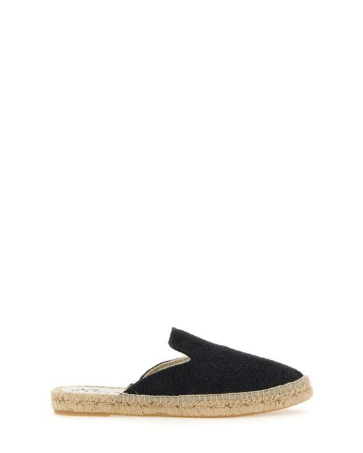 Manebí Black Sandal With Logo