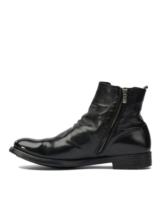 Officine Creative Black "hive 036" Ankle Boots for men