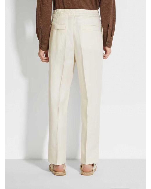 Zegna Natural Oasi Formal Pants for men