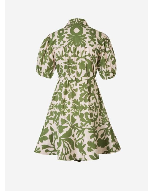 ANDRES OTALORA Green Guapi Mini Dress