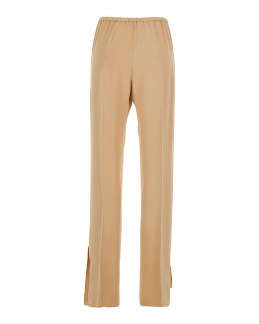 Forte Forte Natural Pants With Elastic Waist