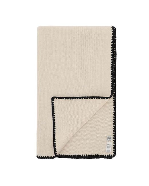 Totême  Natural Oversized Wool And Cashmere Scarf