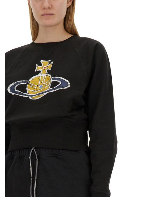 Vivienne Westwood Black "time Machine" Sweatshirt