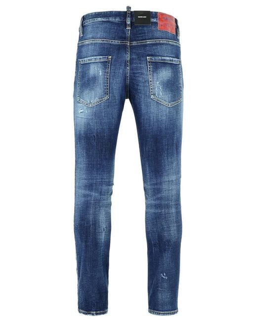 DSquared² Blue Cotton Jeans for men