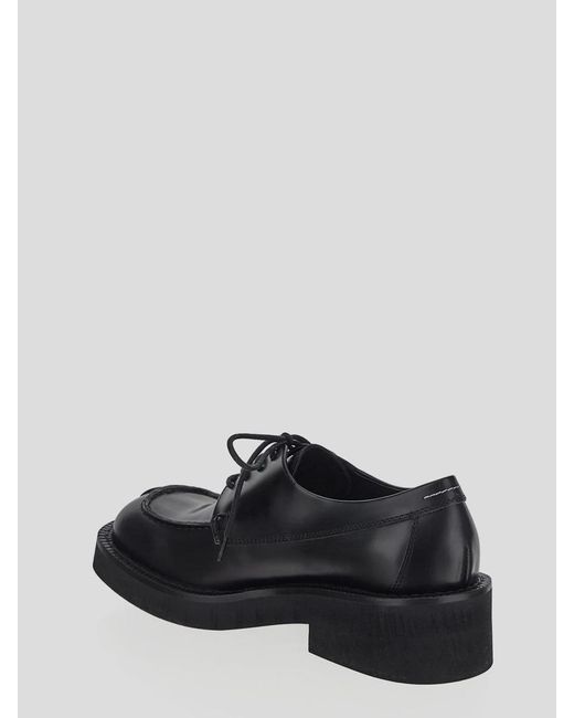 MM6 by Maison Martin Margiela Black Split Toe Lace-Up Shoes for men