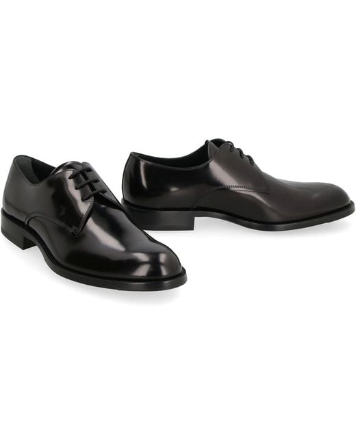 Tod's Black Lace-Up Shoe for men