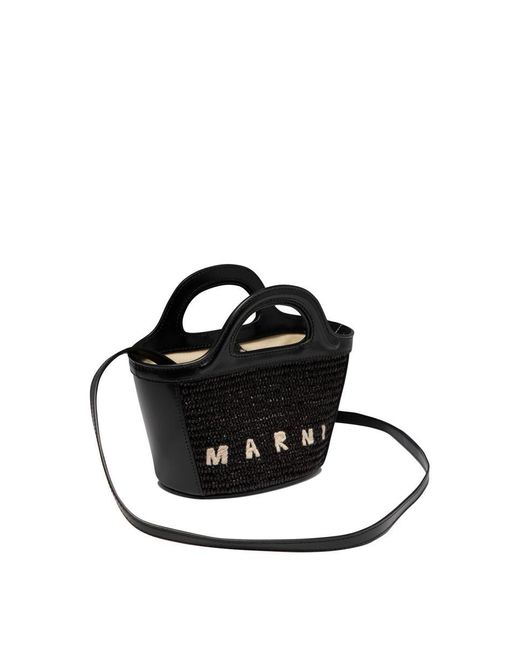 Marni Black "Tropicalia Micro" Handbag