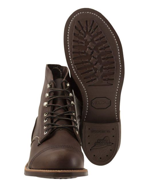 Red Wing Brown Wing Shoes Iron Ranger Amber for men