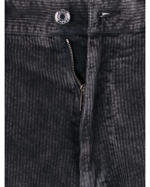 Dolce & Gabbana Blue Cotton Straight-Leg Pants for men