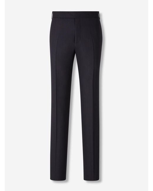 Lardini Blue Straight Wool Suit for men