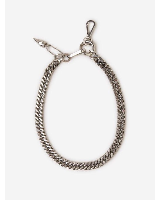 Alexander McQueen Metallic Chain Necklace for men